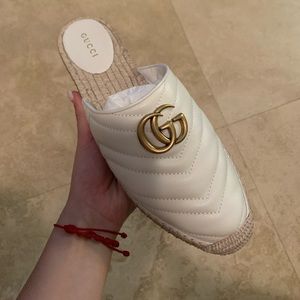 Gucci Espadrille - Napa Charlotte Porcelain White